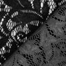 Lace fabric flocked flowers – black,  thumbnail number 5