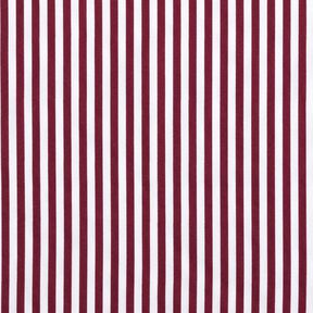 Cotton Poplin narrow stripes – burgundy/white, 