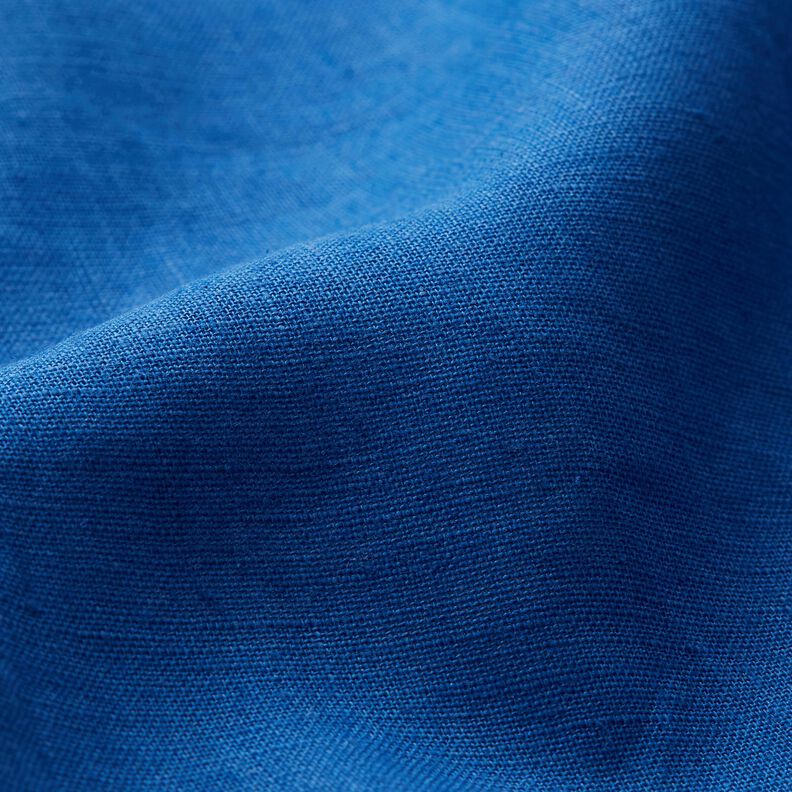 Lightweight linen blend pre-washed – royal blue,  image number 3