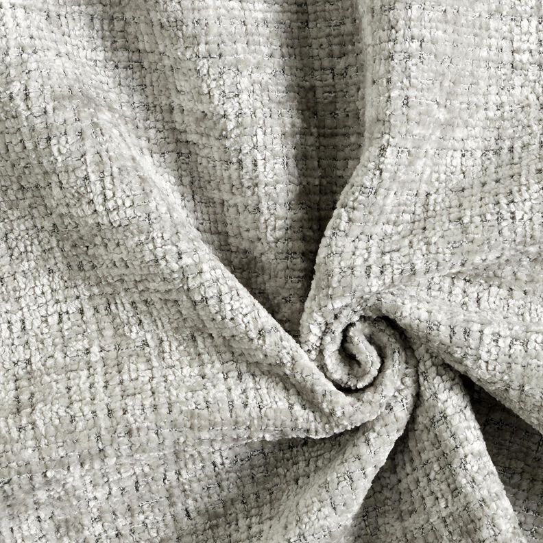 Upholstery Fabric Chenille Plain – silver grey,  image number 1