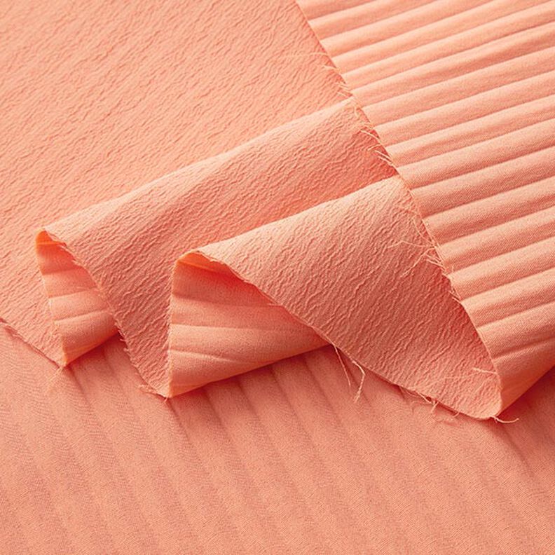 Stretch jacquard 3D stripes | Fibre Mood – salmon,  image number 3