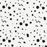 Muslin irregular dots, smooth – ivory/black,  thumbnail number 1