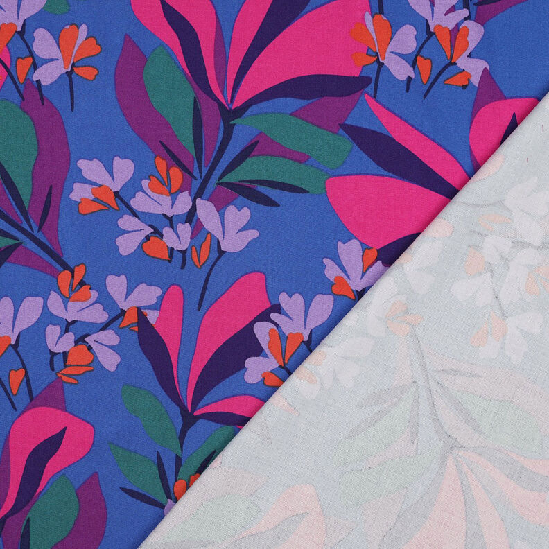 Rosella Stretch Spring Garden | Nerida Hansen – royal blue/red lilac,  image number 4