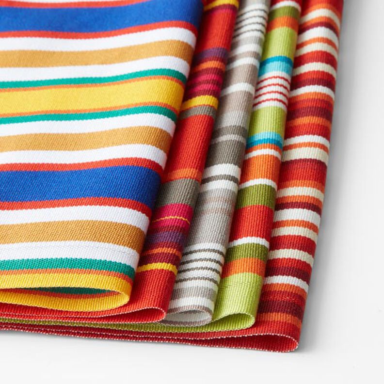 Outdoor Deckchair fabric Longitudinal stripes 44 cm – red/orange,  image number 3