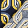 Viscose fabric chain pattern – navy blue,  thumbnail number 4