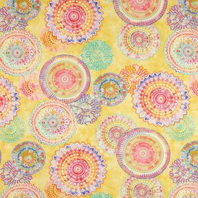 Outdoor Fabric Canvas Mandala – light yellow, 