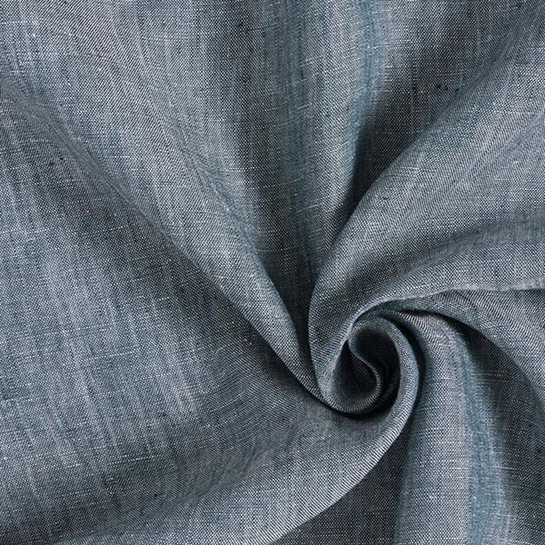 Mottled pure linen – denim blue,  image number 1