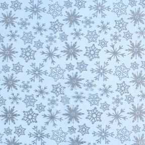 Organza snowflakes – light blue, 