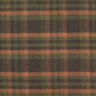 Coat fabric double-face tartan – terracotta/fir green,  thumbnail number 6