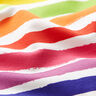 French Terry rainbow stripes – white,  thumbnail number 2