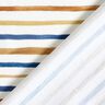 GOTS Cotton Jersey delicate watercolour stripes digital print – white/royal blue,  thumbnail number 4