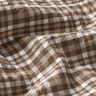 Checked crinkle look cotton fabric – caramel,  thumbnail number 2