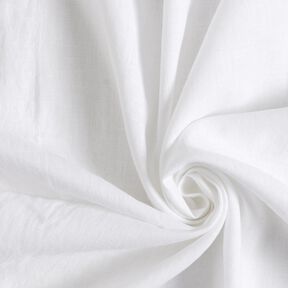 Lightweight linen blend pre-washed – white, 