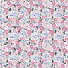 Organic Cotton Poplin sea of flowers – white/light blue,  thumbnail number 1