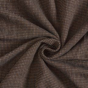 Wool blend small circles – black brown/beige, 