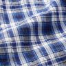 Cotton fabric tartan crash weave – royal blue/white,  thumbnail number 2