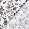 viscose fabric flowers and butterflies – white/black,  thumbnail number 4