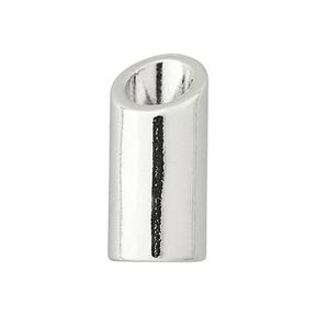 Cord End [ Ø 5 mm ] – silver metallic, 