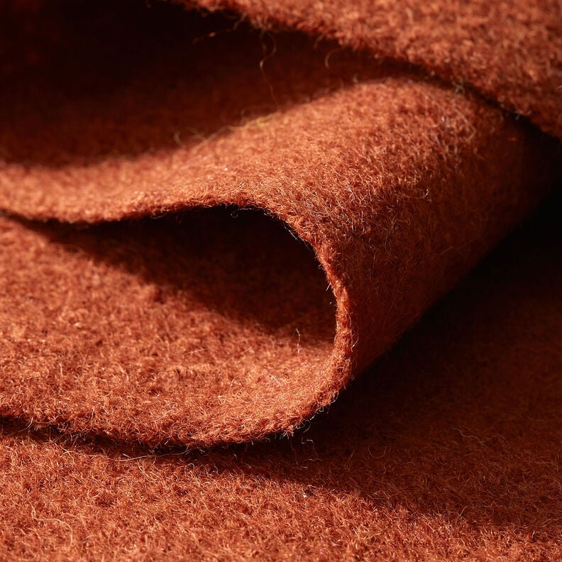 Fulled woollen loden – terracotta,  image number 4