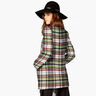 Coat fabric double-face tartan – grey/carmine,  thumbnail number 8