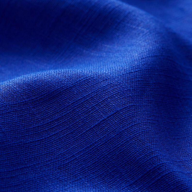 Linen fabric Ramie mix medium – royal blue,  image number 2