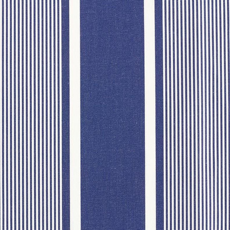 Outdoor Fabric Canvas Stripes – navy blue/white,  image number 1