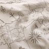 Decor Fabric Half Panama nautical chart – natural,  thumbnail number 2