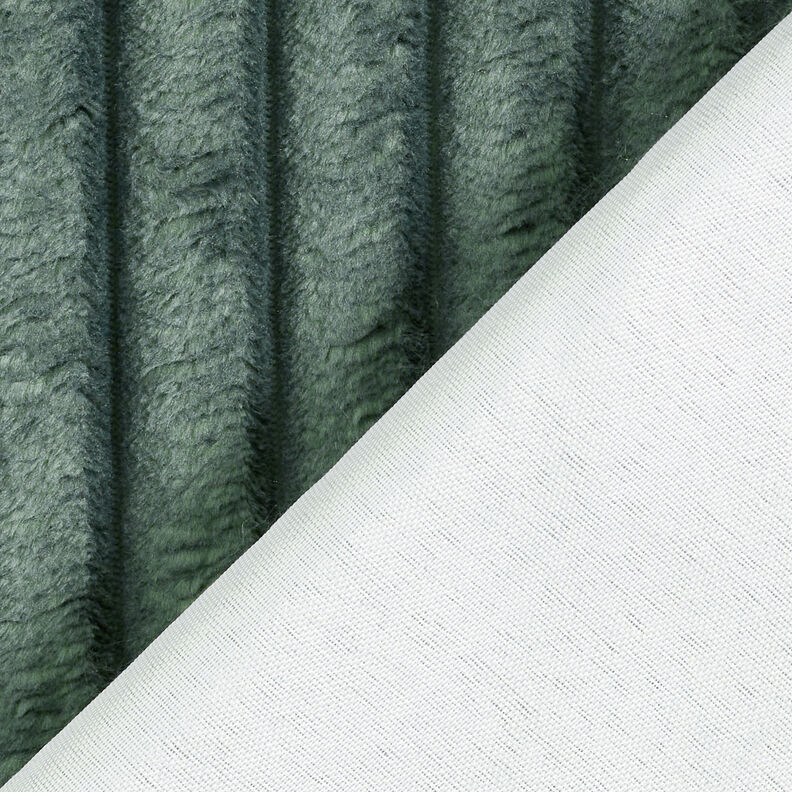 Upholstery Fabric Fur stripes – dark green,  image number 5