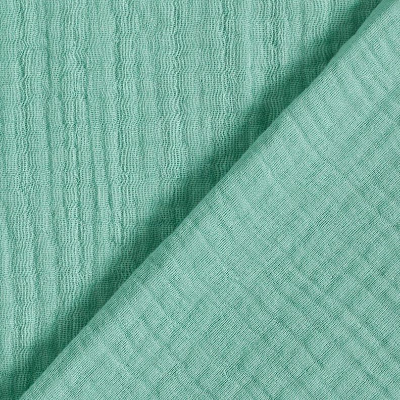 Triple-Layer Cotton Muslin Plain – eucalyptus,  image number 4