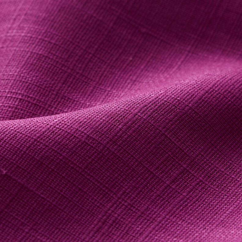 Linen fabric Ramie mix medium – grape,  image number 2