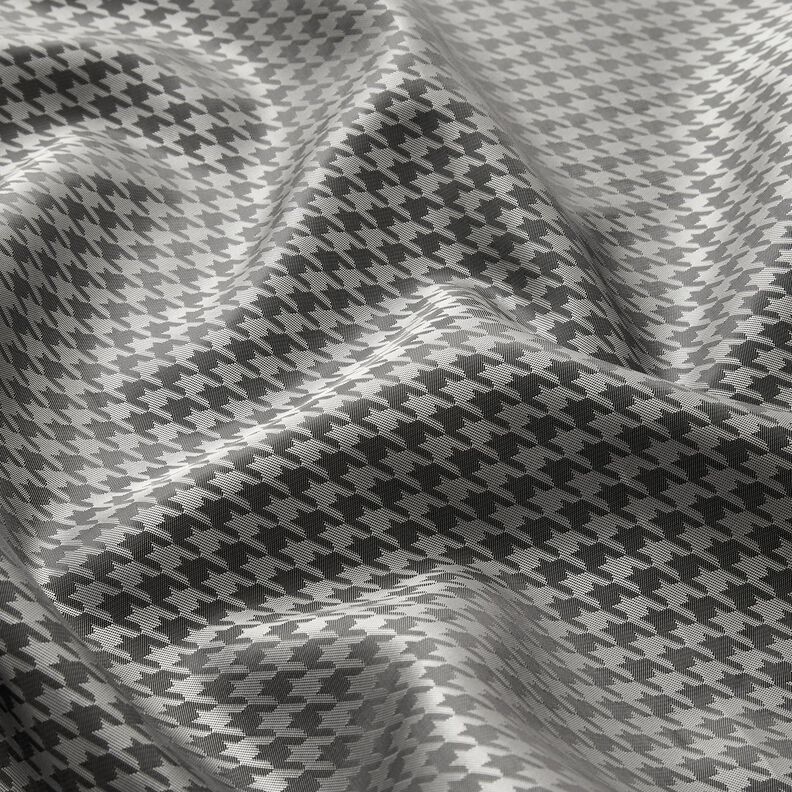 Lining Fabric Jacquard Houndstooth – light grey/dark grey,  image number 2