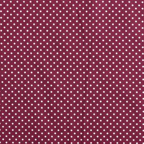 Cotton Poplin Mini polka dots – burgundy/white, 