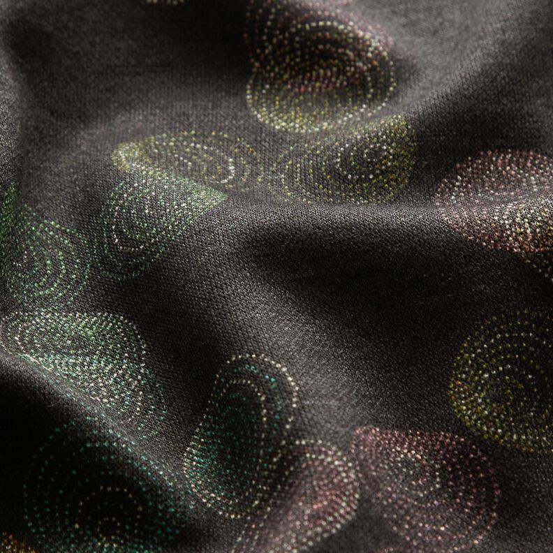 Viscose Jersey Colourful Circles – black,  image number 2