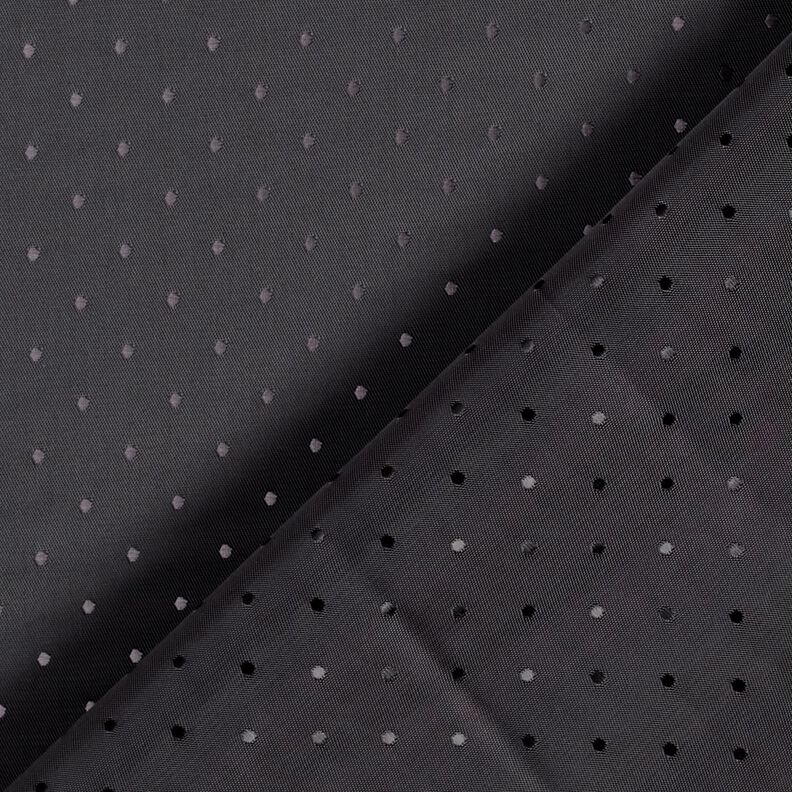 Lining Fabric Jacquard dots – midnight blue,  image number 3