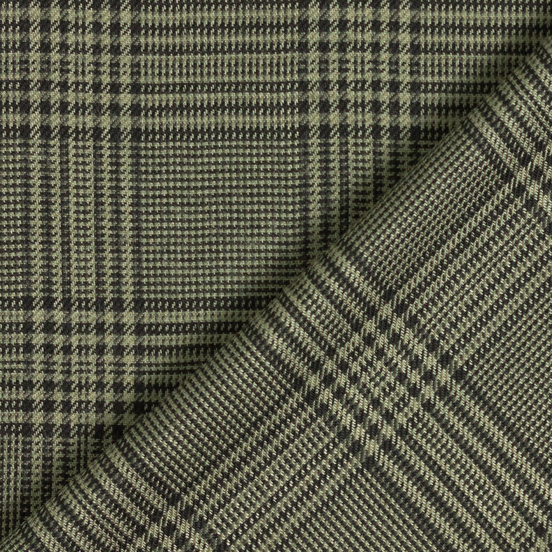 viscose fabric Glen Plaid – olive,  image number 5