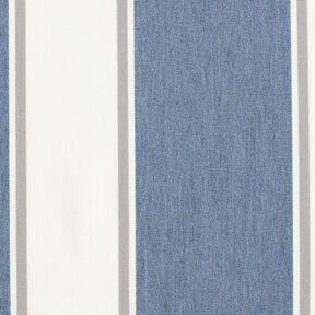 Outdoor Fabric Canvas fine stripes – offwhite/blue grey, 