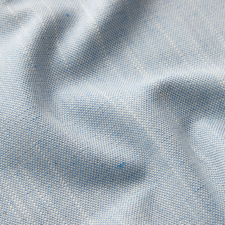 Decor Fabric Half Panama Subtle Texture – light blue/light beige,  image number 2