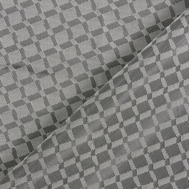 Lining Fabric Jacquard Diamonds – grey,  image number 4