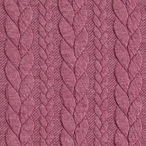 Cabled Cloque Jacquard Jersey – raspberry, 