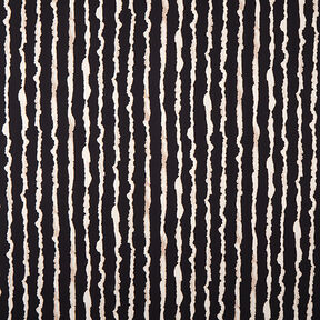 abstract stripes stretch viscose – black/natural, 