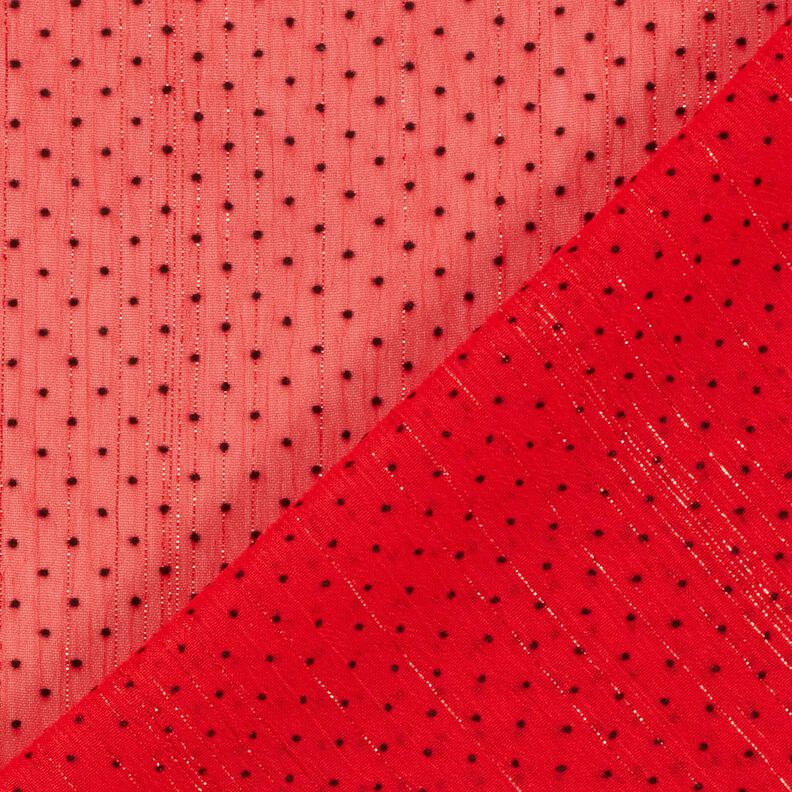 Glitter stripes and dots chiffon – red,  image number 4