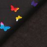 Softshell glitter butterflies – black/colour mix,  thumbnail number 5