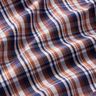 Classic checks shirt fabric – navy blue/copper,  thumbnail number 2