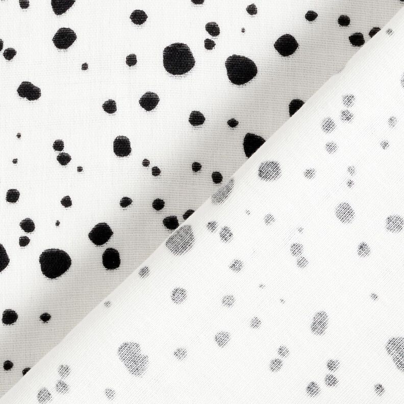 Muslin irregular dots, smooth – ivory/black,  image number 5