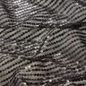 Sequin fabric vertical stripes – black,  thumbnail number 2