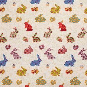 Jacquard Tapestry Colourful Easter Bunny, 