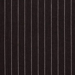 Viscose-linen blend wide pinstripes – black, 