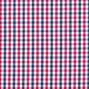 Two-tone cotton gingham – intense pink/navy blue, 