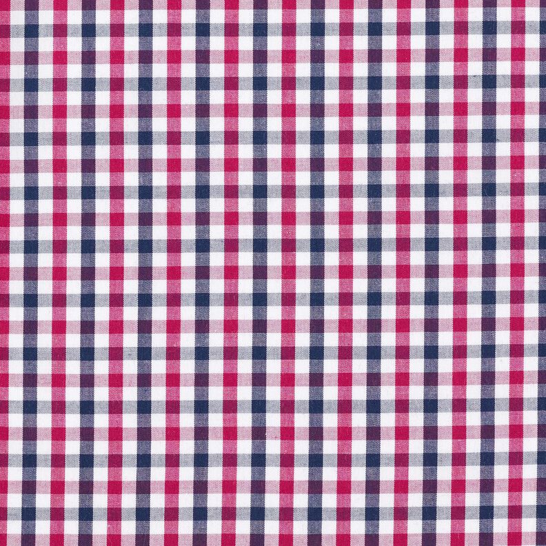 Two-tone cotton gingham – intense pink/navy blue,  image number 1