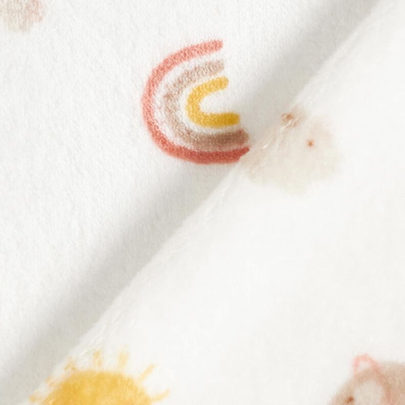 Cosy Fleece Rainbow and sun – white/sunglow,  image number 4